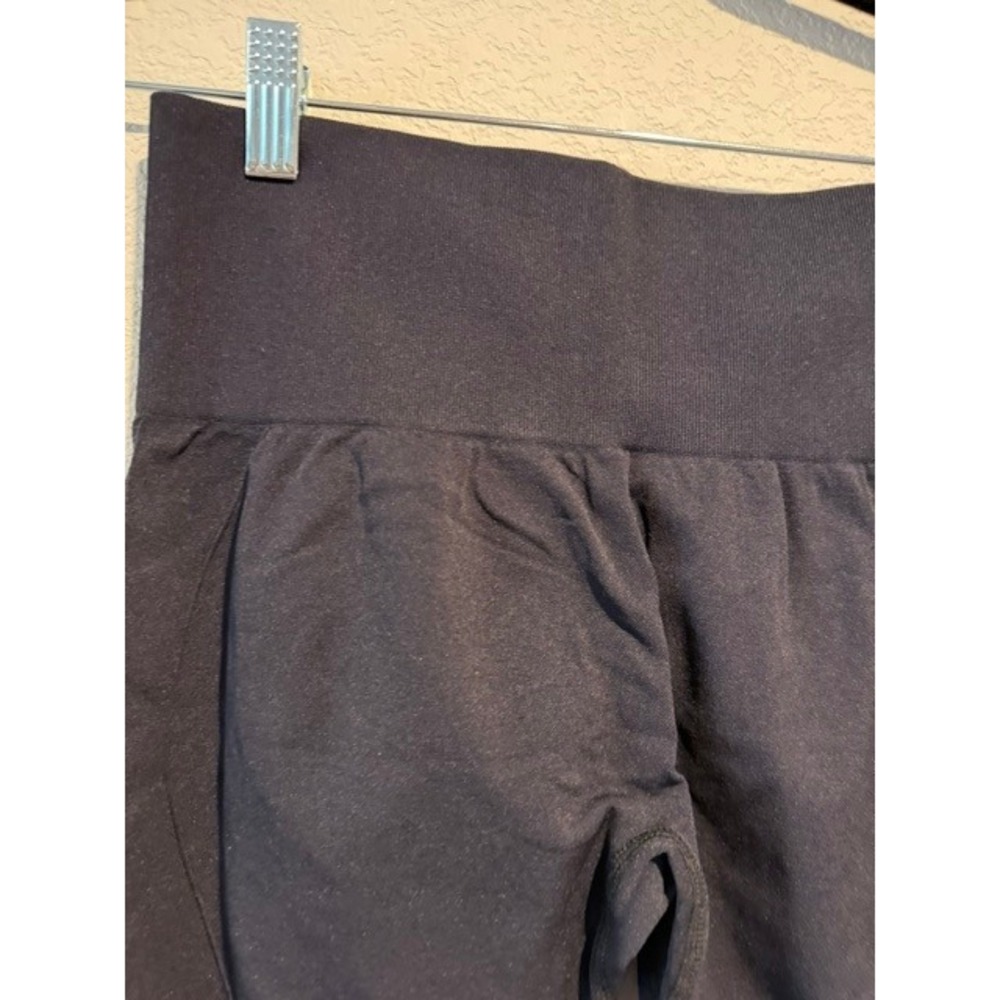 Halara Seamless High Waisted Scrunch Butt Leggings Black Yoga Gym Pants Size L - Picture 9 of 9